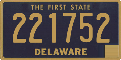 DE license plate 221752