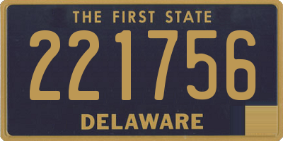 DE license plate 221756