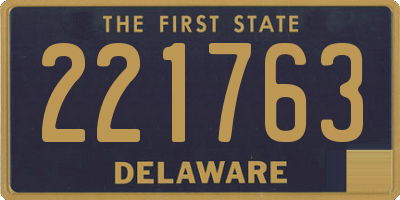 DE license plate 221763