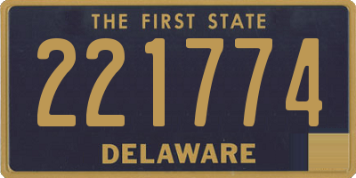 DE license plate 221774
