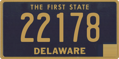 DE license plate 22178