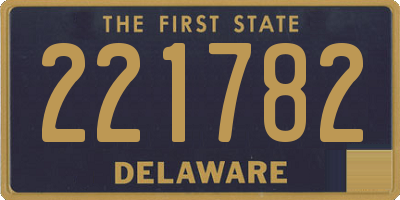 DE license plate 221782