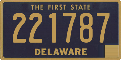 DE license plate 221787