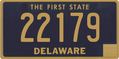 DE license plate 22179