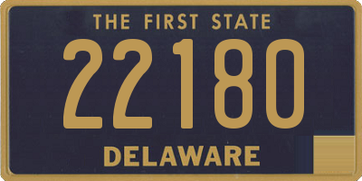 DE license plate 22180