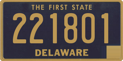 DE license plate 221801