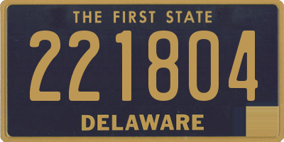 DE license plate 221804