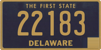 DE license plate 22183