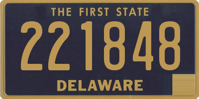 DE license plate 221848