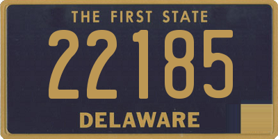 DE license plate 22185