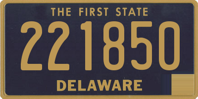 DE license plate 221850