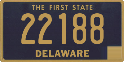 DE license plate 22188