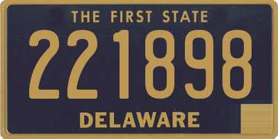 DE license plate 221898