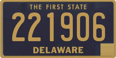 DE license plate 221906