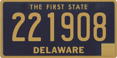 DE license plate 221908