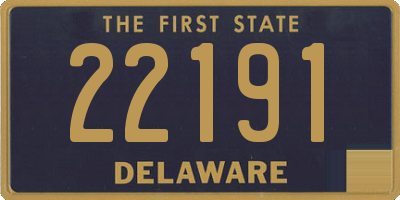 DE license plate 22191