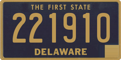 DE license plate 221910