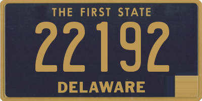 DE license plate 22192