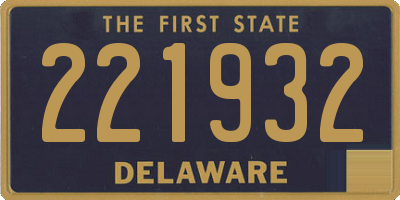 DE license plate 221932