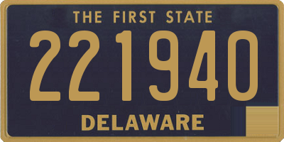 DE license plate 221940