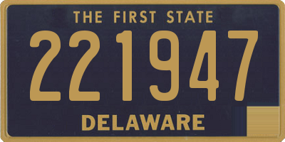 DE license plate 221947