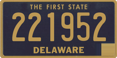 DE license plate 221952
