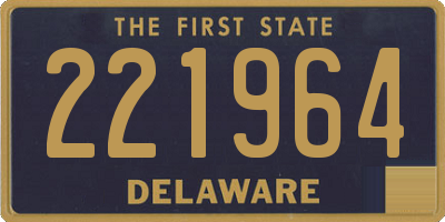 DE license plate 221964