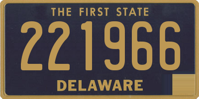 DE license plate 221966