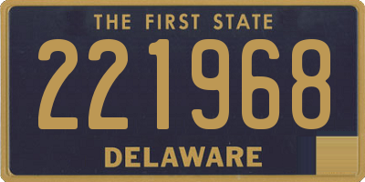DE license plate 221968