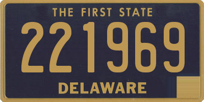 DE license plate 221969