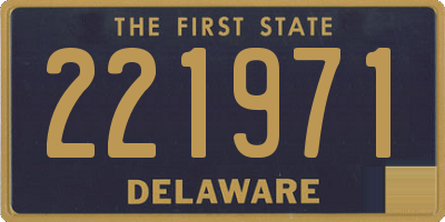 DE license plate 221971