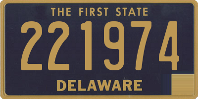 DE license plate 221974