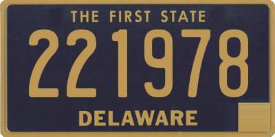 DE license plate 221978