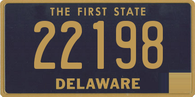 DE license plate 22198