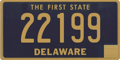 DE license plate 22199