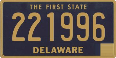 DE license plate 221996