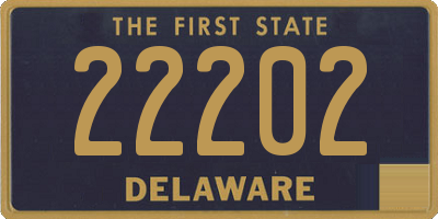 DE license plate 22202