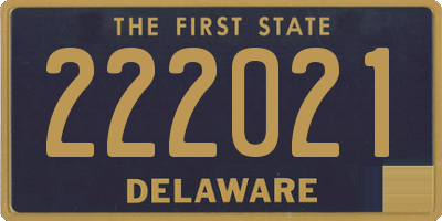 DE license plate 222021