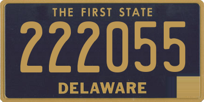 DE license plate 222055