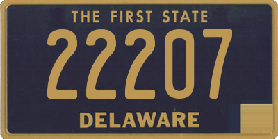 DE license plate 22207