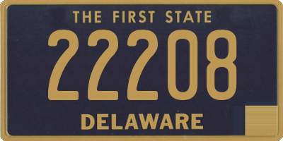 DE license plate 22208