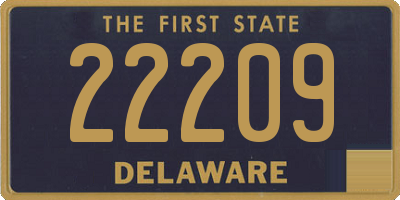 DE license plate 22209