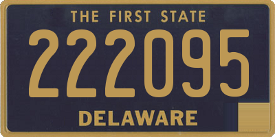 DE license plate 222095