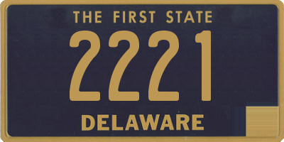DE license plate 2221