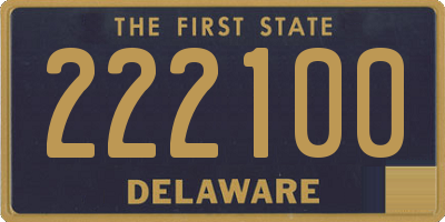 DE license plate 222100