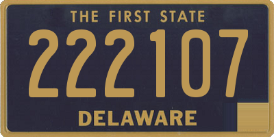 DE license plate 222107