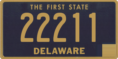 DE license plate 22211