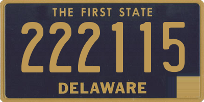 DE license plate 222115