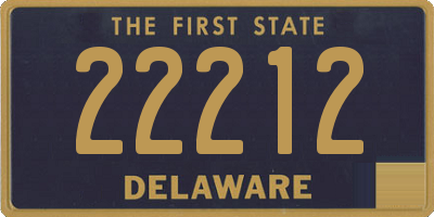 DE license plate 22212