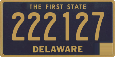 DE license plate 222127